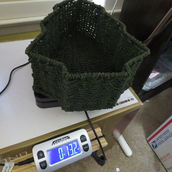 heavy duty forest green tree shaped woven rope basket Organic Modern Farmhouse - Picture 12 of 12